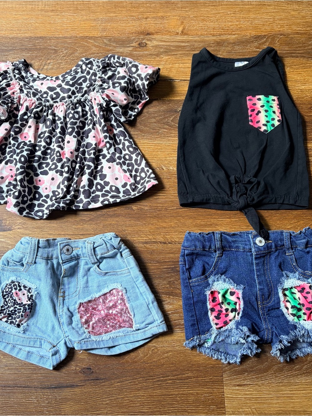 Sparkle in Pink Boutique Outfit Bundle – 12-18 Months 🩷🐆🍉